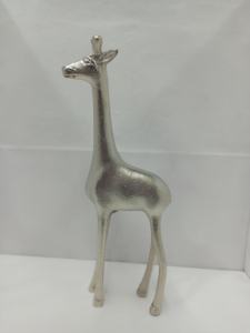 Sculpture de girafe en aluminium doré Design Art Déco Artisanat en métal Pièce maîtresse décorative pour la décoration du salon et de la salle à manger - Product Image 3