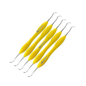 5pc set instruments dentaires MICRO DÉTARTREUR DE FAUCILLE INSTRUMENT DENTAIRE ENDUIT DE SILICONE PARODONTAL ERGONOMIQUE par LOHAR Produits - Product Image 1