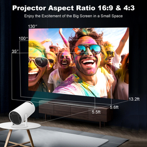 Mini <span class=keywords><strong>Proyector</strong></span> HY300 Ligero, <span class=keywords><strong>Vertical</strong></span>, con Keystone Automático, 160 Ansi, 720P - Product Image 5