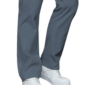 <b>Mens</b> Lightweight Straight Leg Casual <b>Pants</b> Elastic Waist Drawstring Breathable Quick Dry Travel <b>Lounge</b> Trousers Gray Fit - Product Image 6
