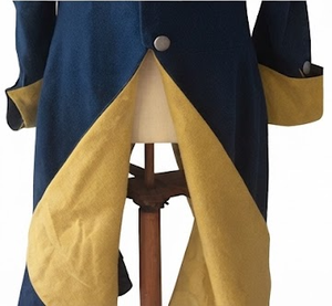 Manteau long réversible en duvet pour homme, épais, style historique, pour l'automne et l'hiver - Product Image 6