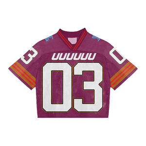 Camiseta 100% Algodón con Corte Holgado y Diseño Estampado al por Mayor, Jersey de Fútbol de Moda 100% Poliéster Totalmente Personalizado - Product Image 4