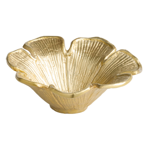 Tazón de servir de Metal con forma de flor de latón AK en cuenco personalizado con acabado dorado para decoración del hogar/decoración de la cocina - Product Image 1