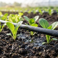 Ruban goutte-à-goutte plat de 16 mm à économie d'eau de précision, uniformité à 95 %, ligne d'irrigation goutte-à-goutte compensatrice de pression pour une culture efficace