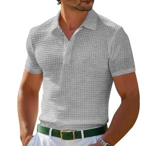Camiseta transpirable cómoda de verano para hombre, nuevo estilo, moda europea americana, estampado de Color sólido para Polo - Product Image 3