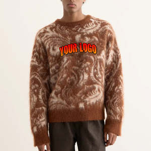 Pull à col rond en mohair pour homme, prix de gros abordable, vêtements d'hiver, tricot, streetwear tendance, pulls pour homme - Product Image 1