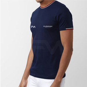 เสื้อยืดผู้ชายสีทึบดีไซน์ใหม่ - Product Image 2