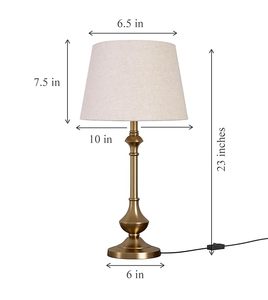 Lampe de chevet LED moderne avec charge sans fil de construction en métal à luminosité réglable pour une lecture pratique - Product Image 3