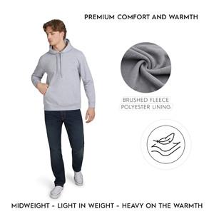 Sudadera con Capucha de Alta Calidad, Unisex, Talla Grande, 350GSM, Color Sólido, Impresión Personalizada, Sudadera Holgada para Hombre para Invierno - Product Image 2