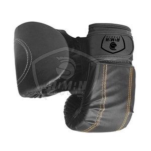 Gants de boxe en cuir PU à motif uni avec impression de logo personnalisé pour adultes, pour sacs de frappe lourds et entraînement - Product Image 3