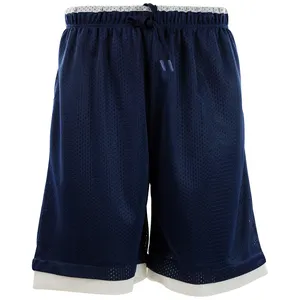 Customization Classic Blue Basketball POLYESTER Mesh Shorts Gym Sports Quick Dry Shorts Exercise Men's Basketball Short