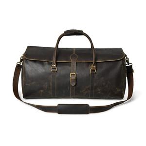 Custom Genuine Leather Embossed Logo Durable Unisex <b>Travel</b> <b>Duffel</b> <b>Bag</b> LTB-0031 High Quality Large Capacity Storage Zipper Sport - Product Image 5