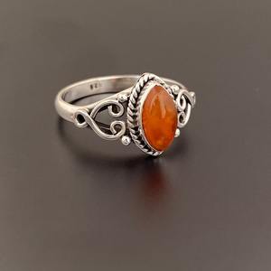 Mejor diseño clásico cornalina piedra preciosa sólida 925 plata esterlina anillo hecho a mano joyería 925 sello anillo de plata esterlina joyería - Product Image 3