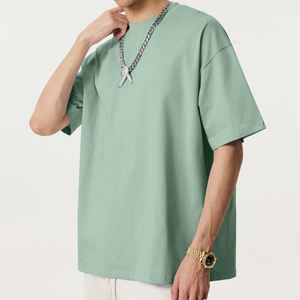 Meilleure vente T-Shirt de haute qualité T-shirt uni à logo personnalisé Vente en gros T-shirt ample de couleur unie Streetwear pour hommes - Product Image 4