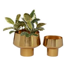 <b>Silver</b> <b>Top</b> seller nordic ceramic simple flower pot metal holder indoor planter home decorations porcelain plant pots Gold pots - Product Image 4
