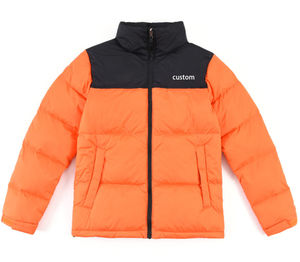 Veste matelassée pour hommes manteau à bulles veste en duvet d'hiver surdimensionnée avec logo OEM vestes matelassées noires personnalisées vente en gros - Product Image 1