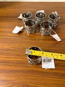 Anillos de servilletas, anillos de servilletas de ratán, anillos de servilletas de mimbre, Decoración de mesa - Product Image 3