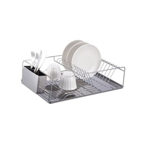 Étagères simples en acier inoxydable couleur argent support de cuisine étagère à vaisselle fait à la main élégant élégant admirable classique étagère de cuisine - Product Image 1