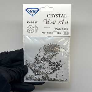 A10jet SS3 Gioielli per Unghie Argento con 1440 Strass 3D 3F Ornamenti alla Moda per Fai da Te Composti da Lega Vetro Cristallo Diamante - Product Image 1