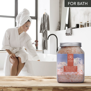 Sel rose de l'Himalaya Aromatika pour le bain 1,3 kg 100% pur et non raffiné pour l'exfoliation et la détoxification du corps - Product Image 4