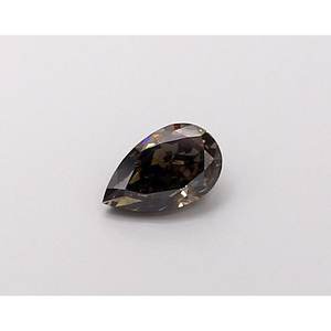 Diamante Cultivado en Laboratorio, Color Negro Intenso, Corte Pera, 0.32ct, VS1 - Product Image 1