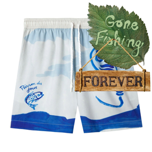 Short de Bain Homme Style High Street Motif Solide Séchage Rapide Polyester/Coton Taille Basse V Poche Arrière Short avec Cordon de Serrage Fermeture - Product Image 3