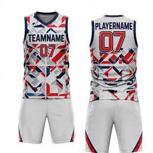 Nouveauté, ensembles de maillots de basket-ball personnalisés et bon marché, vêtements de basket-ball respirants, maillots et shorts de basket-ball en polyester, uniforme pour hommes - Product Image 6