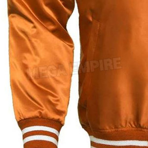 Chaquetas universitarias de nailon brillante de seda satinada ligera de nuevo diseño 2025, venta completa personalizada con cuello levantado y posición del logotipo frontal - Product Image 5