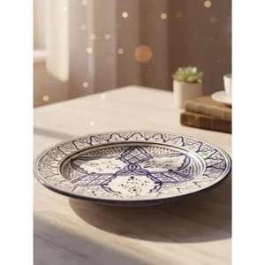 Tajine marocain authentique fait main en céramique, pot de cuisson traditionnel pour four et cuisinière, résistant à la chaleur, écologique pour cuisines - Product Image 1