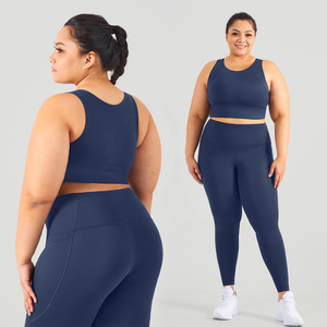 Conjuntos de Yoga de alto impacto para mujer al por mayor ropa deportiva talla grande para gimnasio Fitness - Product Image 5