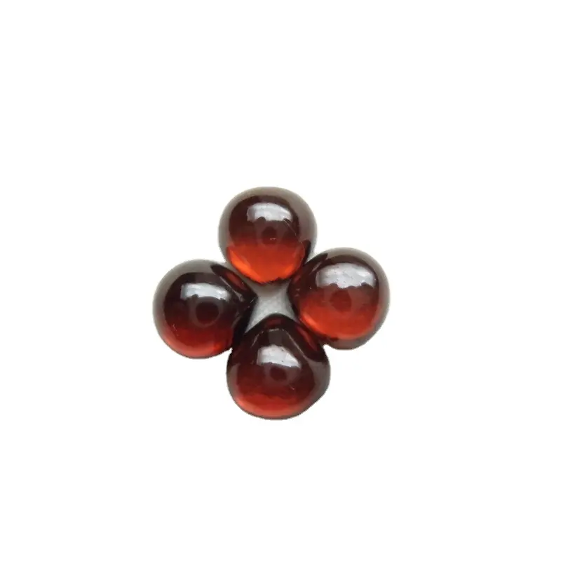 Chất Lượng Cao Tùy Chỉnh Kích Thước Màu Đỏ Tự Nhiên Garnet Mịn Lê Hình Dạng Cabochon Cắt Loose Đá Quý Cho Đồ Trang Sức Làm Miễn Phí Kích Thước Đá