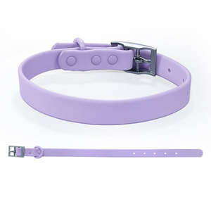 Ensemble de collier pour <span class=keywords><strong>chien</strong></span> personnalisé avec nom, laisse pour animaux de compagnie en PVC imperméable, breloques en silicone 3D souples pour chiens et chats - Product Image 4