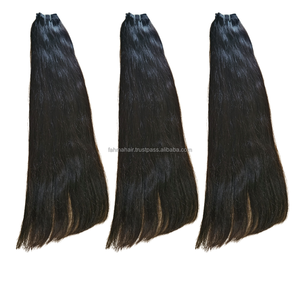 Cheveux humains vierges Remy de qualité supérieure, pleine longueur, 100 % naturels, alignés sur la cuticule, indonésiens, lisses, doux, brillants, qualité supérieure - Product Image 2