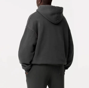 Sweat-shirt à capuche en batik lourd sur mesure, épaules tombantes pour homme, 100% coton mélangé, tailles uniques, sweat-shirts et pulls unisexes - Product Image 3