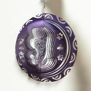 Filatore cinetico del vento 3d forme animali in acciaio inossidabile ornamento da giardino esterno in metallo cantiere sculture di vento pendenti filatori del vento - Product Image 1