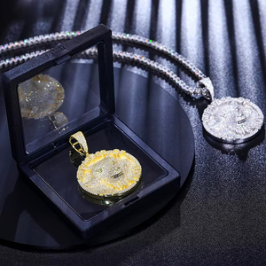 Đầy Đủ Các Moissanite Cá Tính Động Vật Đầu Dê Vòng Cổ Hip Hop Mặt Dây Chuyền Cho Nam Giới Và Phụ Nữ Trong Mạ Vàng 925 Sterling Silver Bạc - Product Image 4