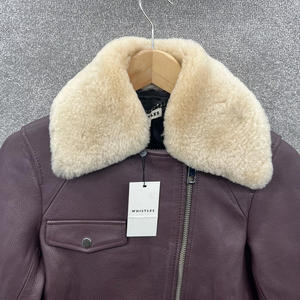 Chaquetas de Cuero para Mujer, Chaqueta de Cuero Vacuno 100% de Alta Calidad, Nueva, Elegante, de Secado Rápido, para la Temporada de Invierno - Product Image 3