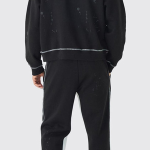 Chándal de Invierno para Hombre, Diseño Moderno, Cálido, con Cordón Ajustable, 100% Algodón de Alta Calidad, Diseño Liso, Corte Regular - Product Image 6