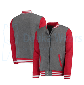 Chaqueta Deportiva Lisa y Transpirable de Talla Grande para Fabricación al por Mayor, Chaquetas de Béisbol con Forro de Color Personalizado y Mangas Largas - Product Image 4