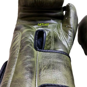 Gants de boxe en cuir PU pour hommes et femmes, vente en gros OEM, pour entraînement, sparring, kickboxing, équipement de gym - Product Image 3