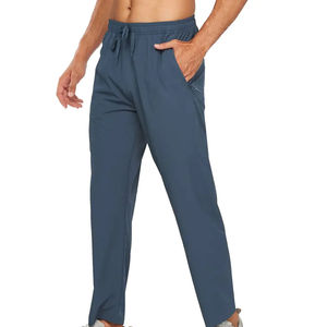 กางเกงวอร์มของผู้ชายแบบมืออาชีพกางเกงเอวสูงมีเชือกรูดน้ำหนักเบาพิมพ์โลโก้ได้ตามต้องการ - Product Image 2