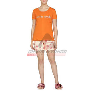 Conjunto corto de verano 2025 para mujer, Conjunto de camiseta informal de manga corta, camisetas de dos piezas de algodón y conjunto corto - Product Image 1
