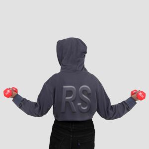 Sweat à capuche décontracté pour femme en tricot uni 100% fibre de bambou, fermeture éclair intégrale, imperméable, respirant, écologique, streetwear, imprimé sur le devant - Product Image 4