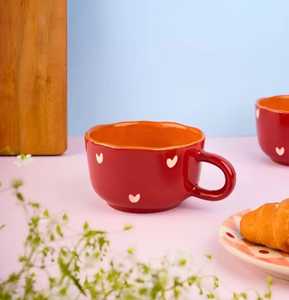 Vente en gros ZH TRADERS Tasse à café en porcelaine de luxe de 11 oz de haute qualité avec motif floral européen, logo personnalisé, motif floral britannique, anti-fuite - Product Image 3