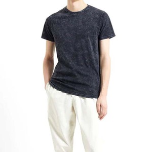 T-shirt OEM 2026 personnalisé imprimé délavé à l'acide pour homme, coupe oversize décontractée, design Ringer, en coton épais 100% fabriqué avec un procédé de délavage à l'acide - Product Image 4