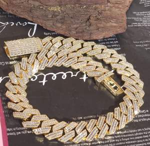 Custom Moissanite Pendant <b>Necklace</b> for Men 925 <b>Sterling</b> <b>Silver</b> Luxury Iced Out Hip Hop Fashion Statement Jewelry Gift - Product Image 3