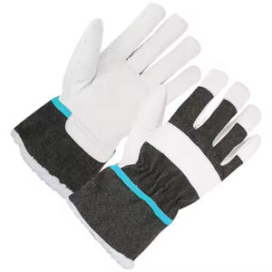 Guantes de trabajo de cuero Premium resistentes al calor de marca personalizada, guantes de trabajo antiestáticos antivibración sin silicona y sin polvo - Product Image 6