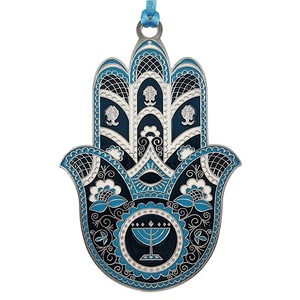Hamsa de Latón Barata al por Mayor, Adorno de Pared de Metal con Ojo Turco, Decoración para el Hogar y la Oficina, Diseño Protector, Color Personalizado, Imitación Antigua - Product Image 2