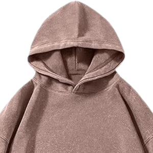 Men Brown <b>Acid</b> Wash Hoodie Oversized Streetwear Heavyweight Cotton Fleece <b>Drop</b> Shoulder Vintage Pullover Loose Casual Sweatshirt - Product Image 6