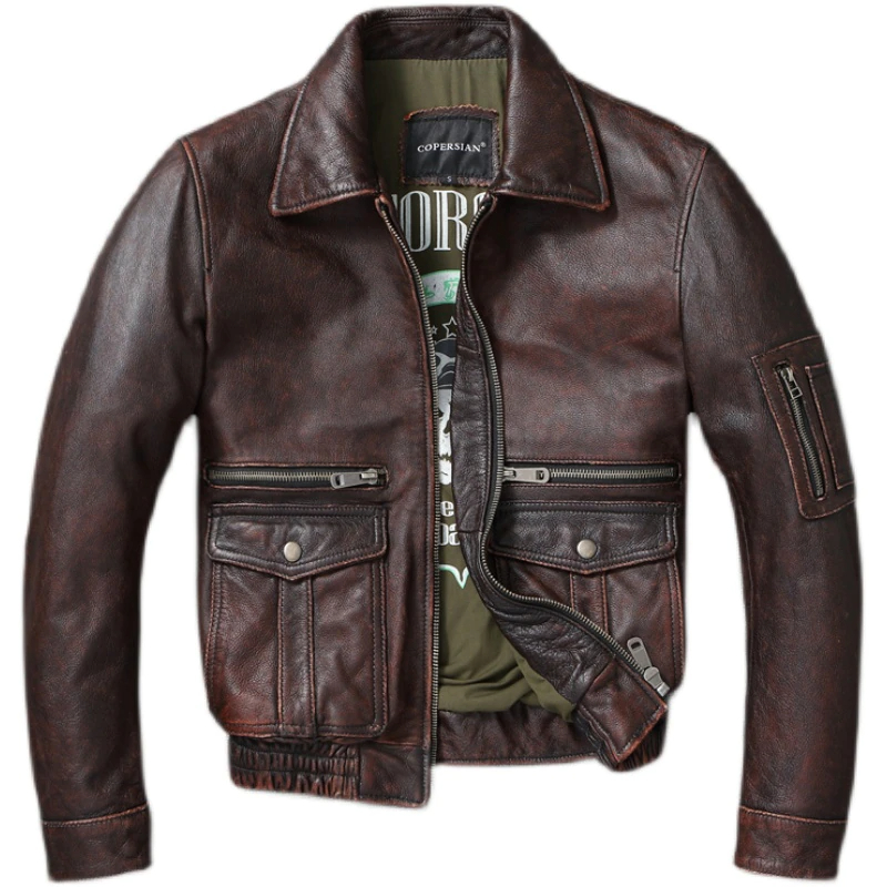 Gents Woodland Leather Coat Gents Woodland Casual Jacket Woodland - Main Image
